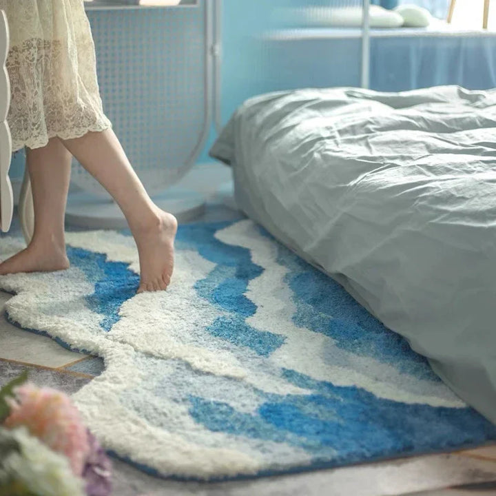 Soft Surf Anti-Slip Plush Wave Rug | Stornfield