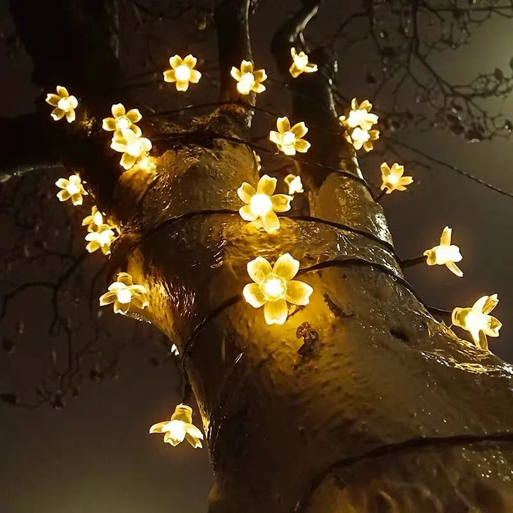 Solar-powered flower garden lights for enchanting outdoor atmosphere | Stornfield