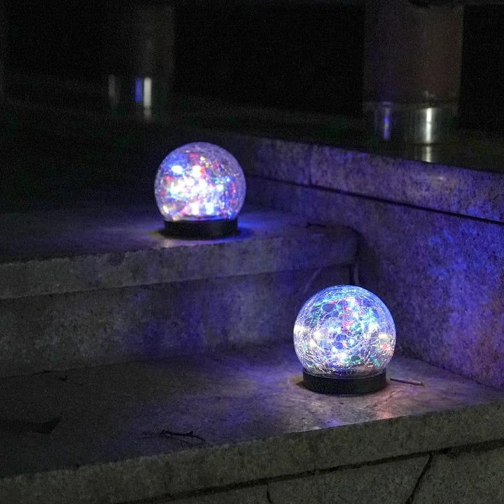 Waterproof solar LED outdoor light with charming floral pattern | Stornfield