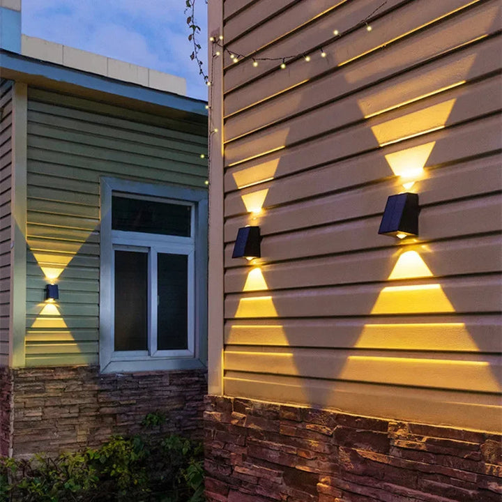NovaLicht Solar Wall Lamp with Automatic LED Outdoor Lighting | Stornfield
