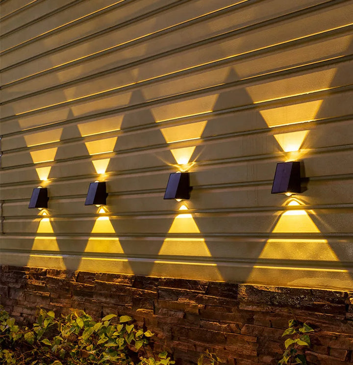 NovaLicht Solar Wall Lamp with Automatic LED Outdoor Lighting | Stornfield