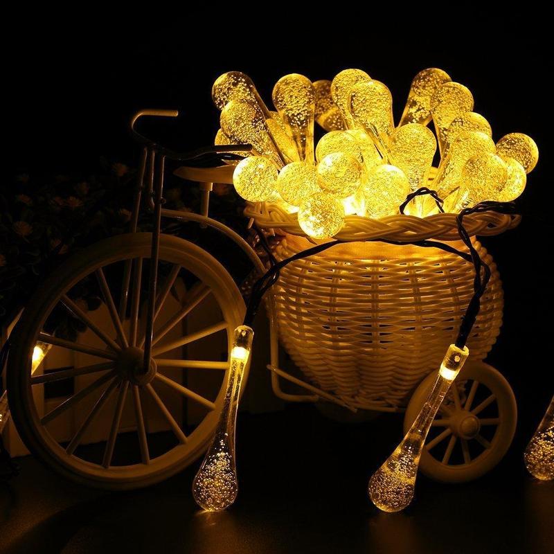 Stornfield | Solar Teardrop String Lights