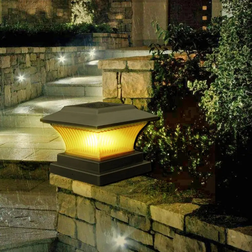 Solar LED Outdoor Lamp - LumiPillar, Energy-Efficient Lighting for Garden, Driveway or Terrace | Stornfield