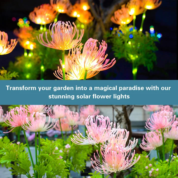Solar Illuminating Flowers for Outdoors – 2 Packs of LED Garden Lighting | Stornfield