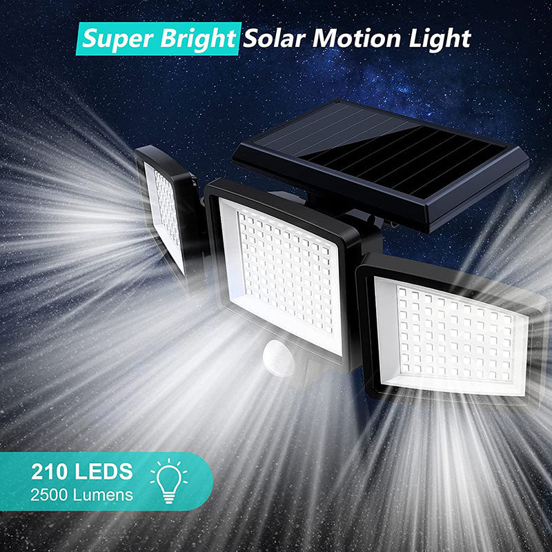 Solar LED Security Light with Motion Sensor - Super Bright Outdoor Lighting for Garden, Garage and Driveway | Stornfield
