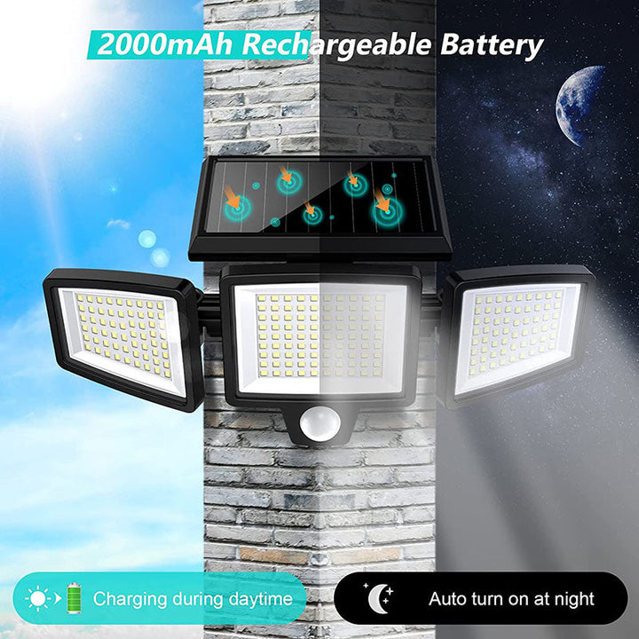 Solar LED Security Light with Motion Sensor - Super Bright Outdoor Lighting for Garden, Garage and Driveway | Stornfield
