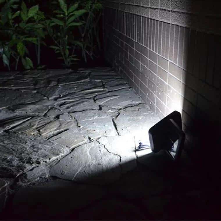 LED lamp black (square) with motion sensor - Solar | Stornfield