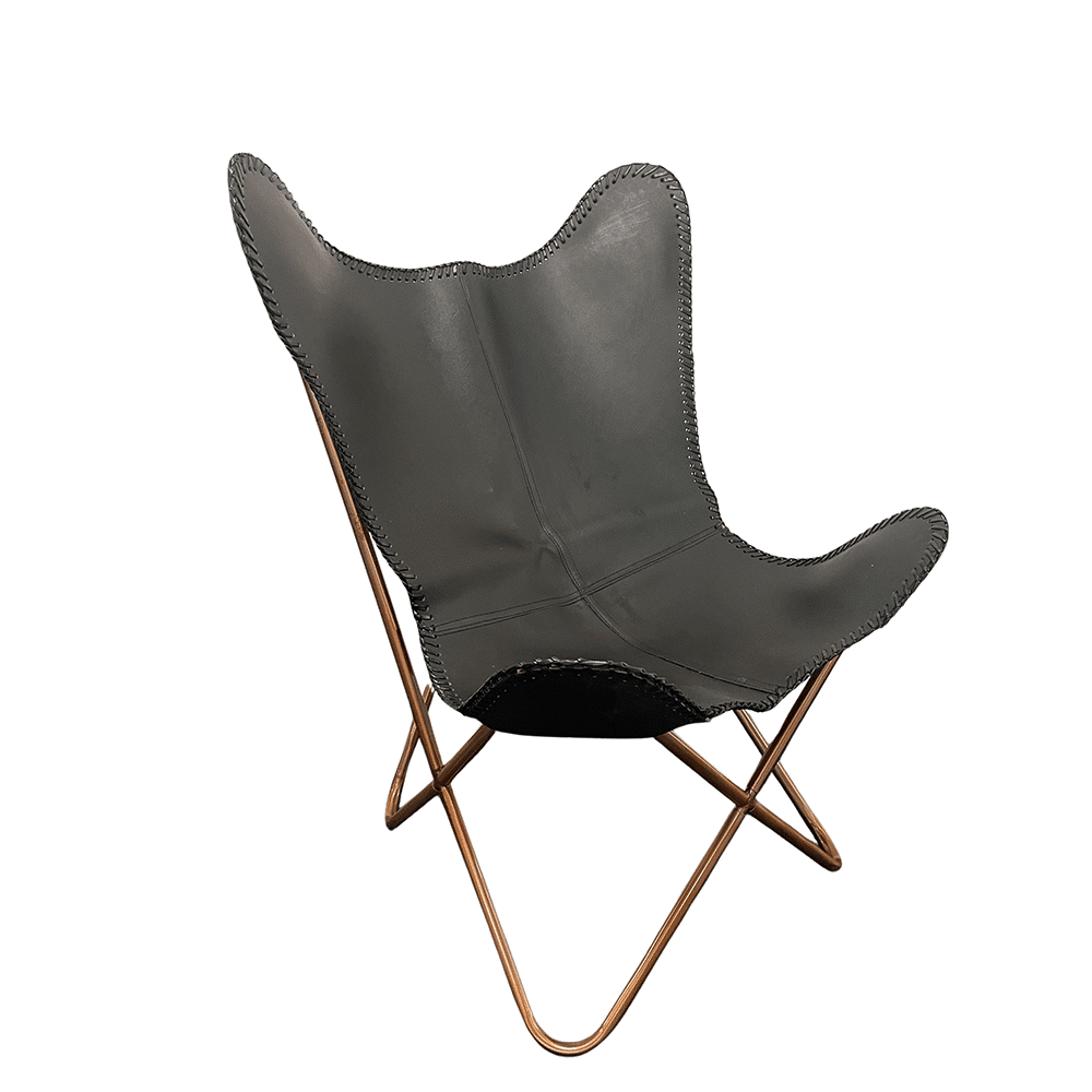 Bat chair made of real leather (available in different colors) | Stornfield
