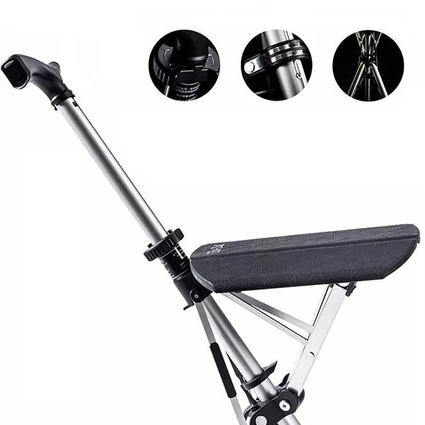 SitWalk Folding Walking Stick – Walking Stick with Sitting Function and Ergonomic Grip | Stornfield