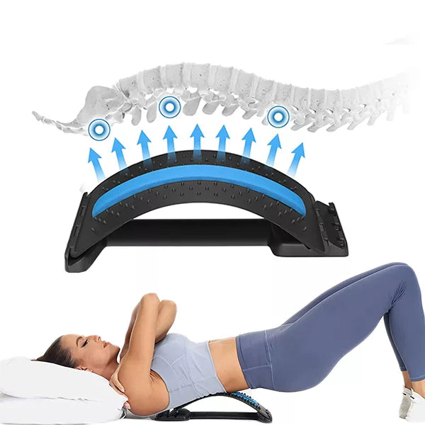 SpineEase | Adjustable back stretcher & lumbar acupressure massager for instant pain | Stornfield