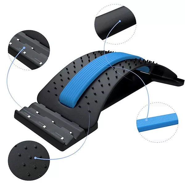SpineEase | Adjustable back stretcher & lumbar acupressure massager for instant pain | Stornfield