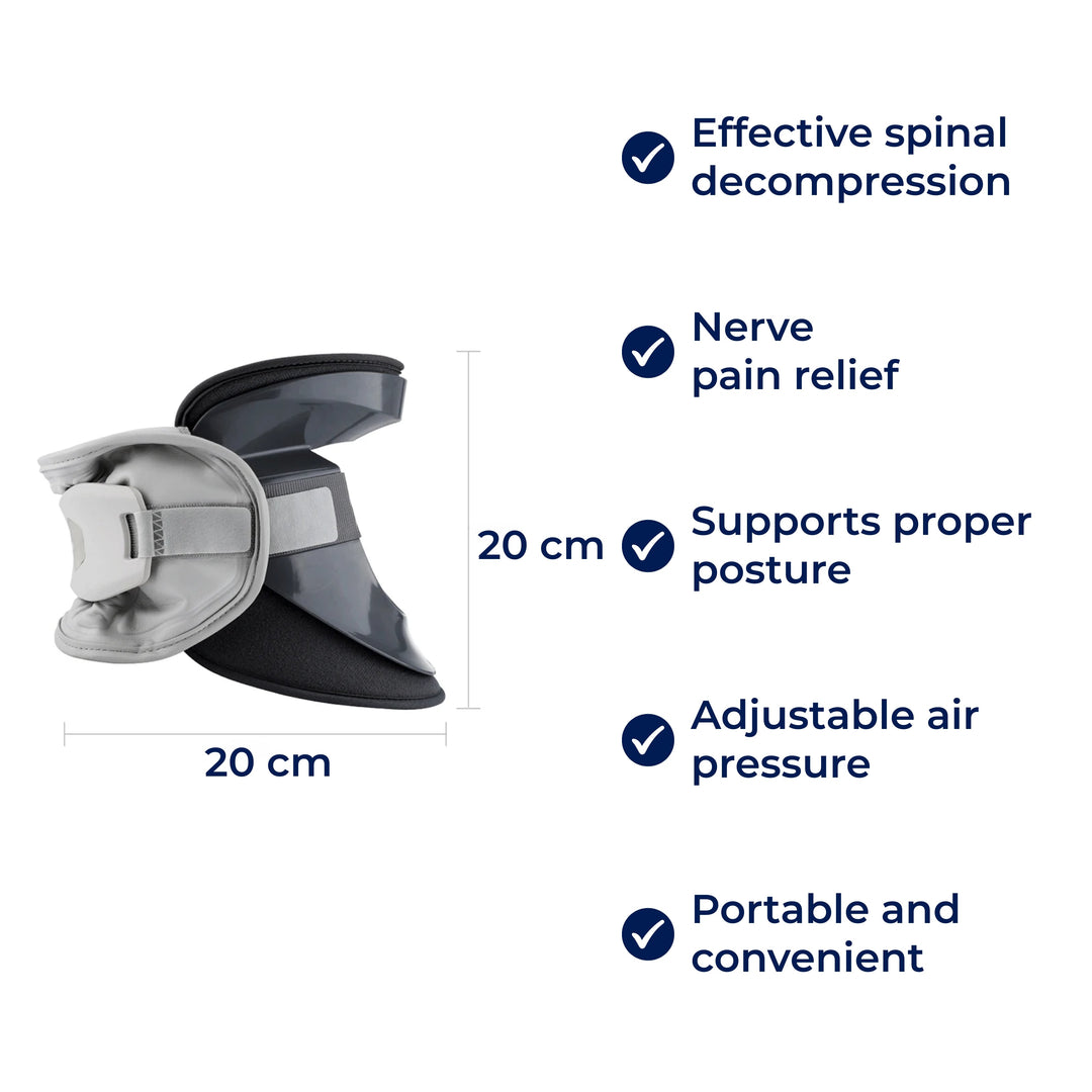 SpineEase | Cervical Traction Collar – Cervical Retractor for Spinal Decompression, Nerve Support, and Posture – Helps Relieve Neck Pain Stornfield