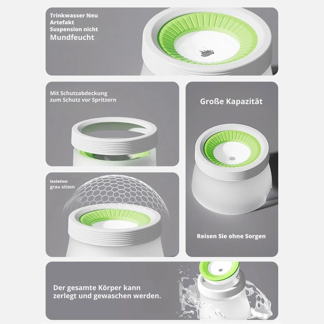 Stornfield leak-proof splash guard bowl for dogs & cats