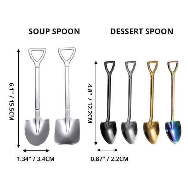 Stainless Steel Shovel Shaped Soup Spoon | Stornfield