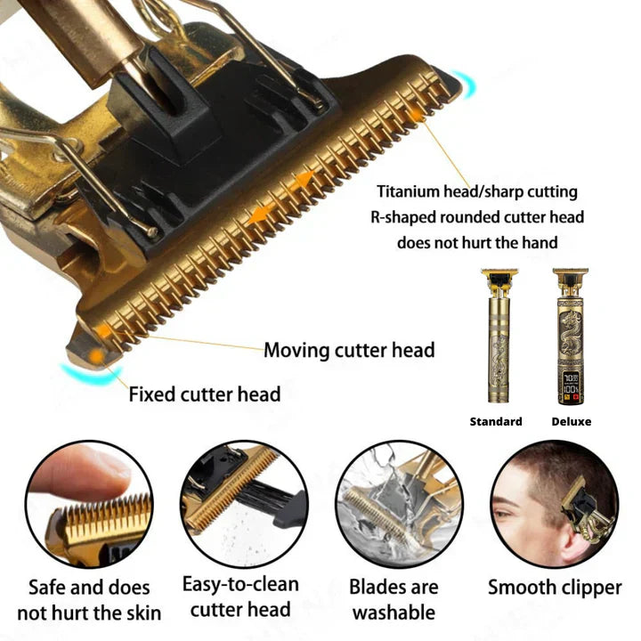 Professional hair clipper with carbon steel T-blade | Stornfield
