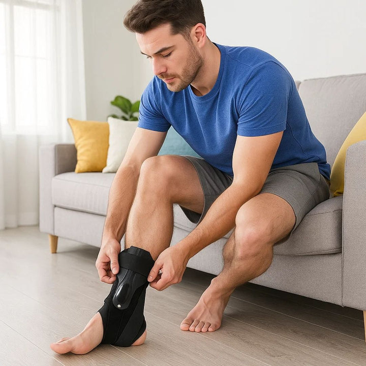 SteadyStep | Ankle Support Brace – Sprain Stabilization – Soft, Space-Saving Support – Prevents Twisting – Accelerates Recovery – Reduces Swelling Stornfield