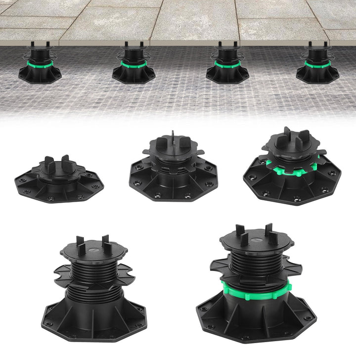 Adjustable pedestal height plate supports | Stornfield