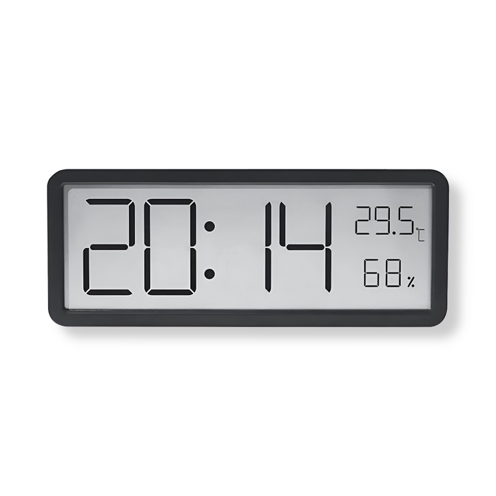 Digital LED Wall Clock – Large Display with Temperature and Humidity | Stornfield