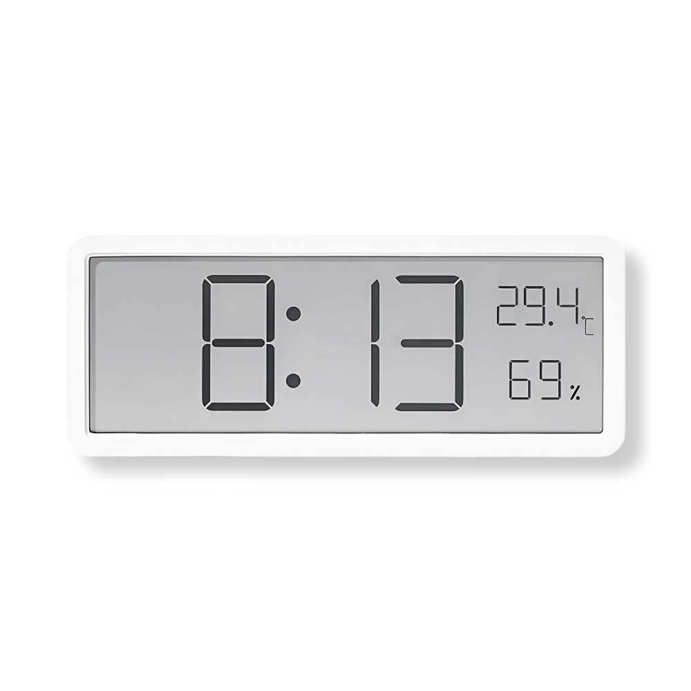 Digital LED Wall Clock – Large Display with Temperature and Humidity | Stornfield