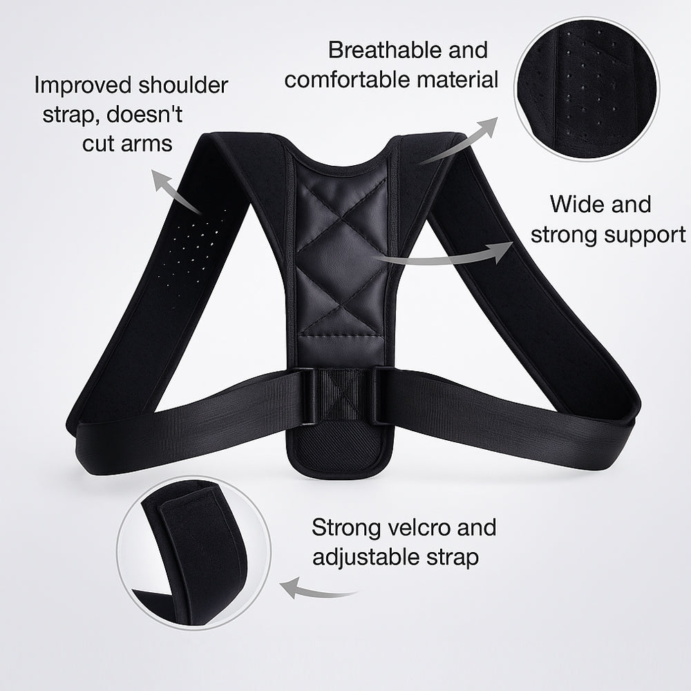 Adjustable posture-correcting back support | Stornfield