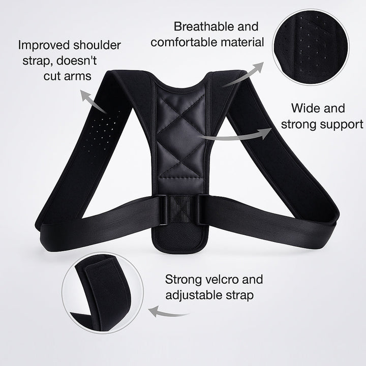 Adjustable posture-correcting back support | Stornfield