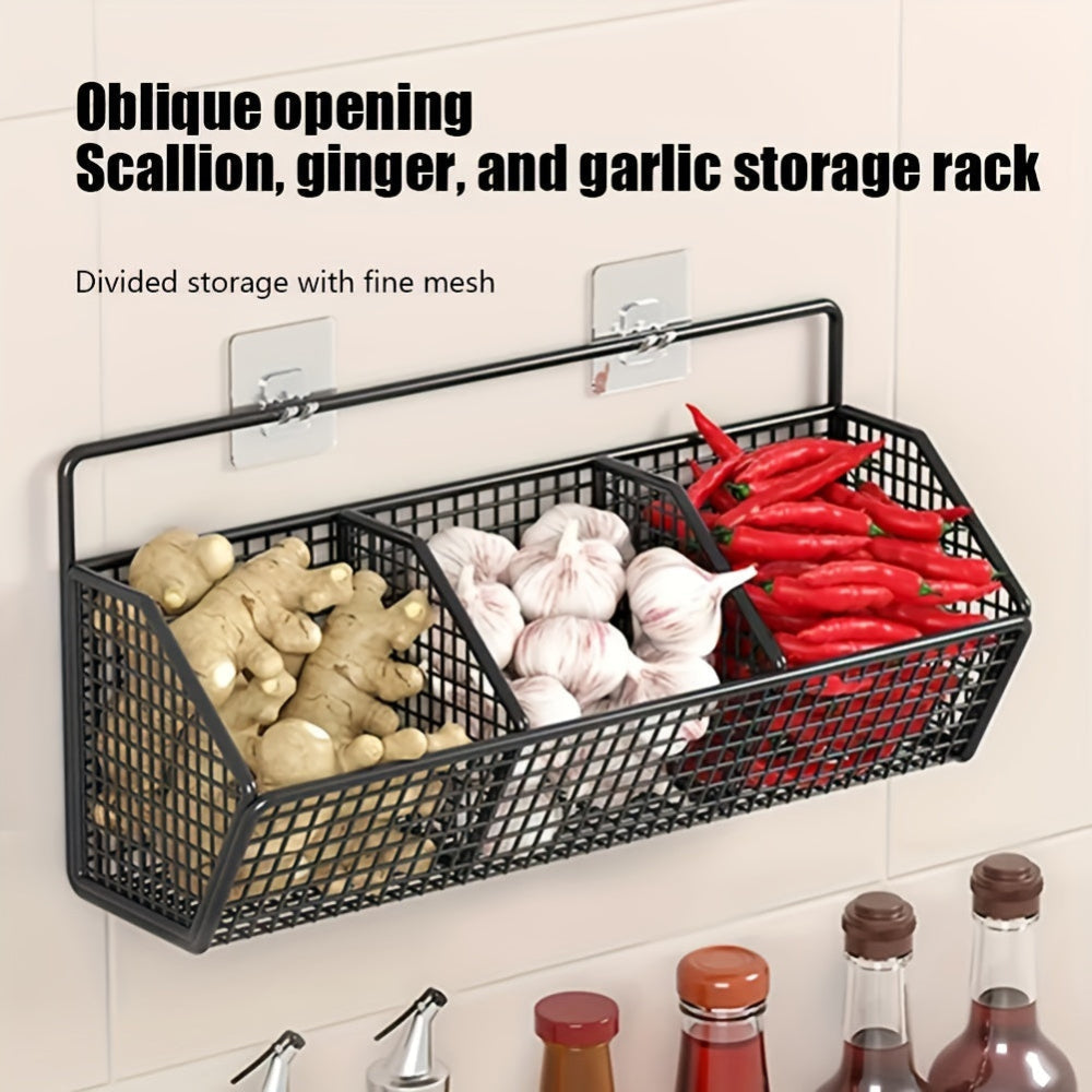 Stornfield | StorGrid – Modern Wall-Mounted Wire Storage Basket for Kitchen Organisation