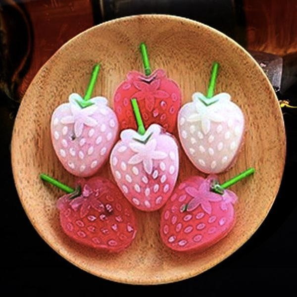 Strawberry Silicone Ice Mold With Stem Handles | Stornfield
