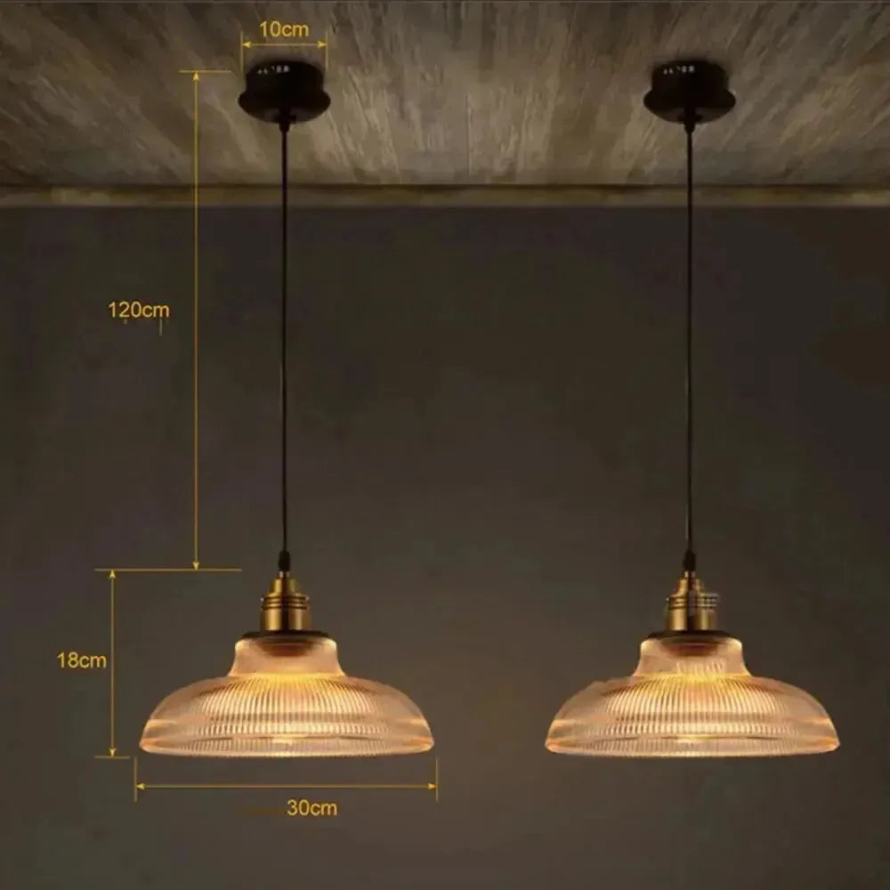 Vintage-Inspired Glass Pendant Lamp for a Warm and Stylish Ambiance Stornfield