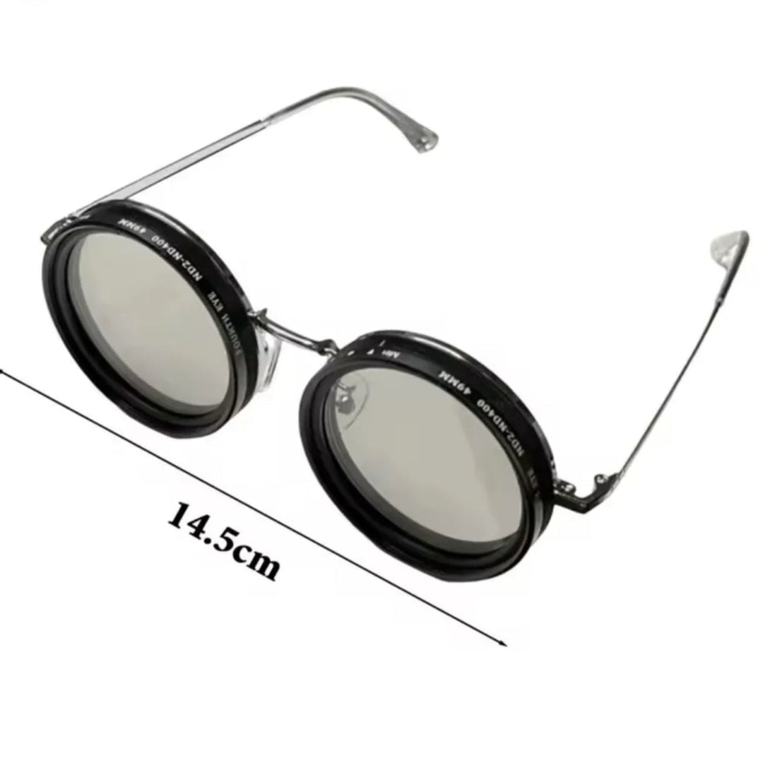 VisionRound Polarized Sunglasses – Unisex Retro Design with Adjustable Light Filter | Stornfield