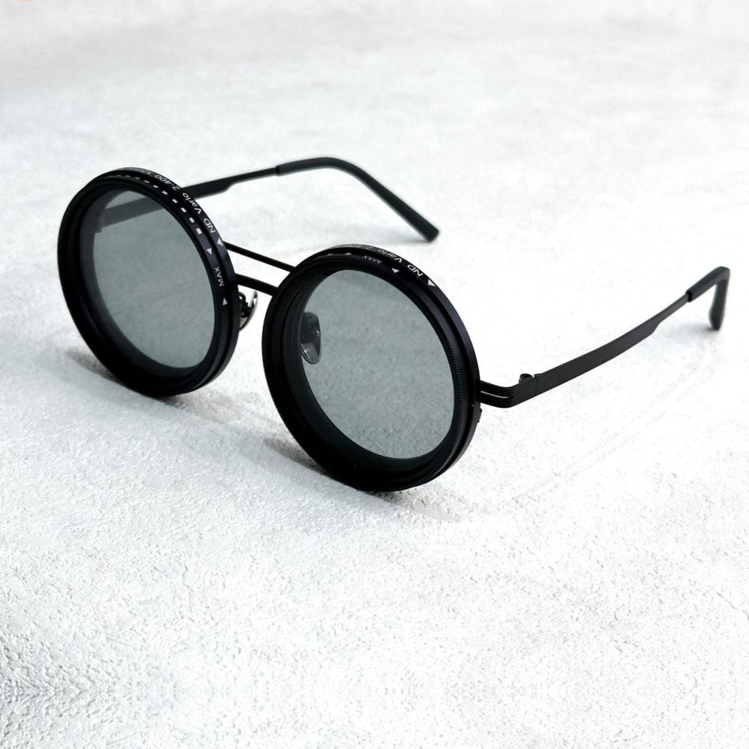 VisionRound Polarized Sunglasses – Unisex Retro Design with Adjustable Light Filter | Stornfield