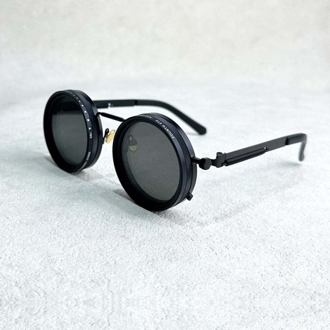VisionRound Polarized Sunglasses – Unisex Retro Design with Adjustable Light Filter | Stornfield