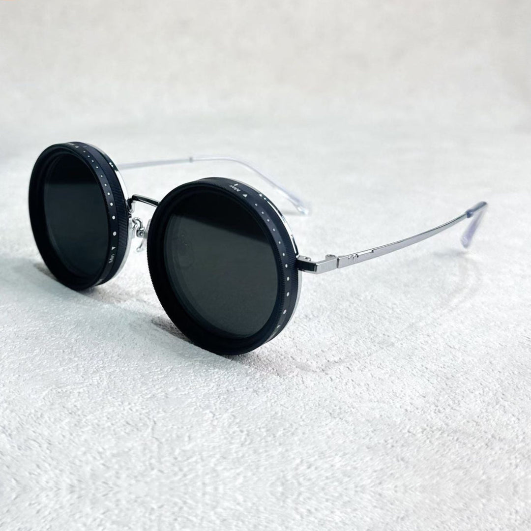 VisionRound Polarized Sunglasses – Unisex Retro Design with Adjustable Light Filter | Stornfield
