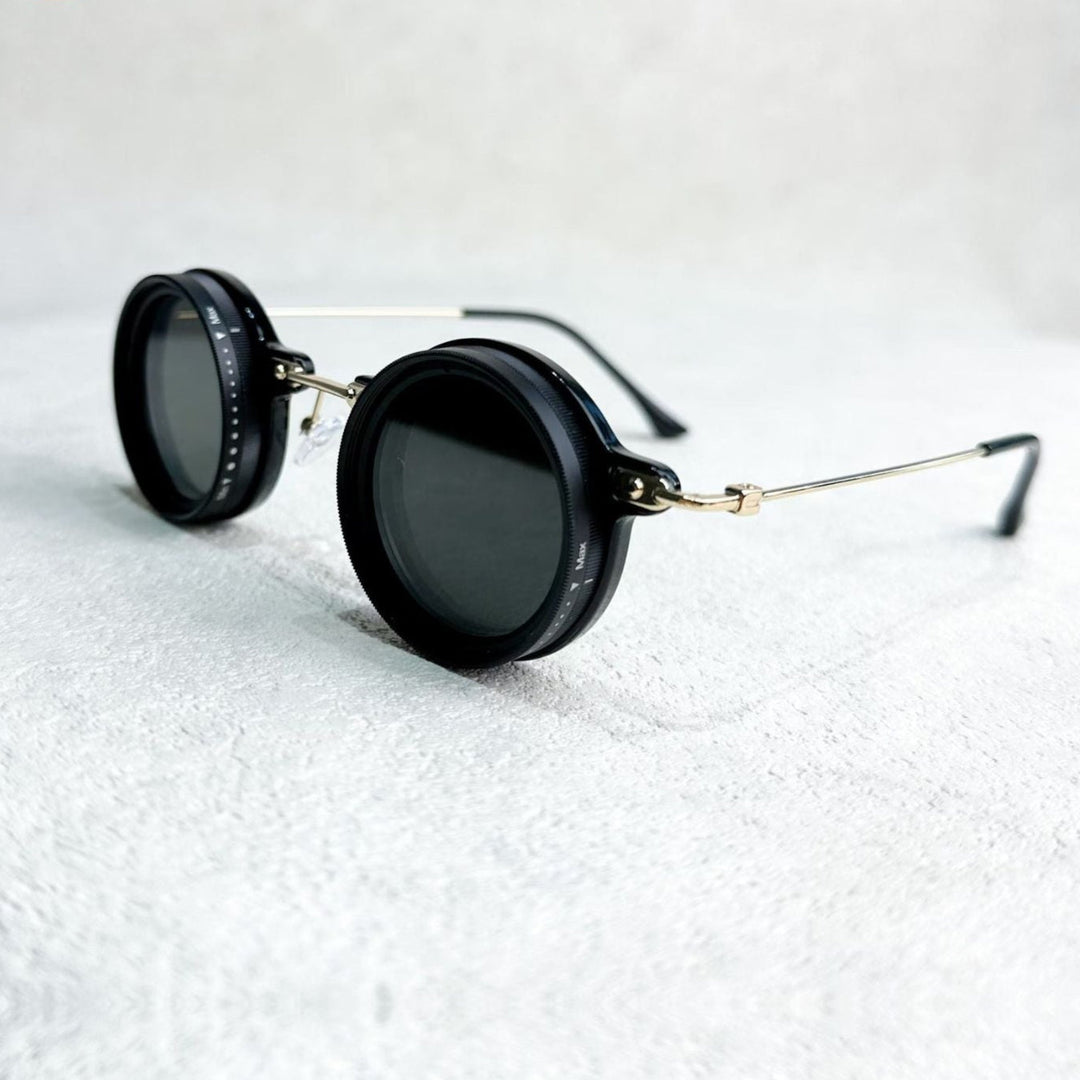 VisionRound Polarized Sunglasses – Unisex Retro Design with Adjustable Light Filter | Stornfield