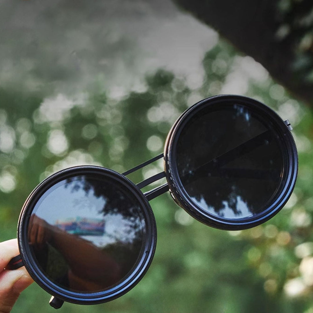 VisionRound Polarized Sunglasses – Unisex Retro Design with Adjustable Light Filter | Stornfield
