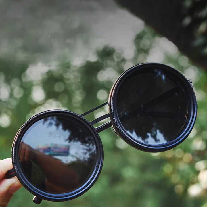 VisionRound Polarized Sunglasses – Unisex Retro Design with Adjustable Light Filter | Stornfield