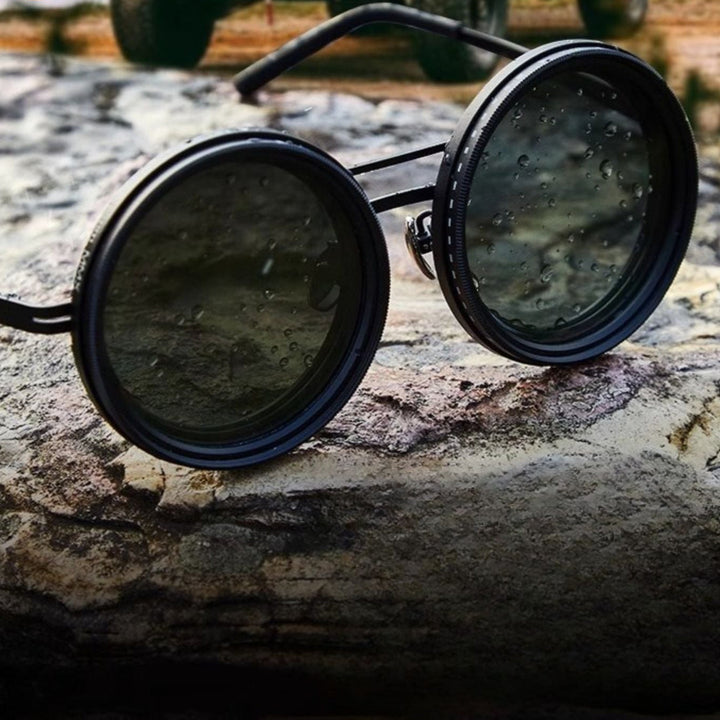 VisionRound Polarized Sunglasses – Unisex Retro Design with Adjustable Light Filter | Stornfield
