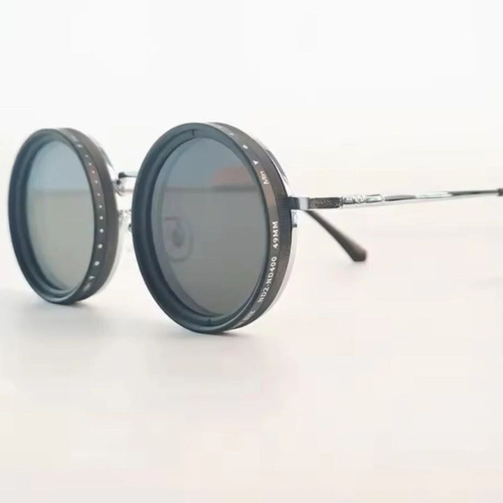VisionRound Polarized Sunglasses – Unisex Retro Design with Adjustable Light Filter | Stornfield