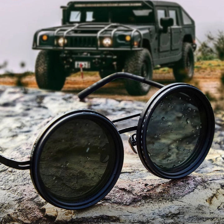 VisionRound Polarized Sunglasses – Unisex Retro Design with Adjustable Light Filter | Stornfield