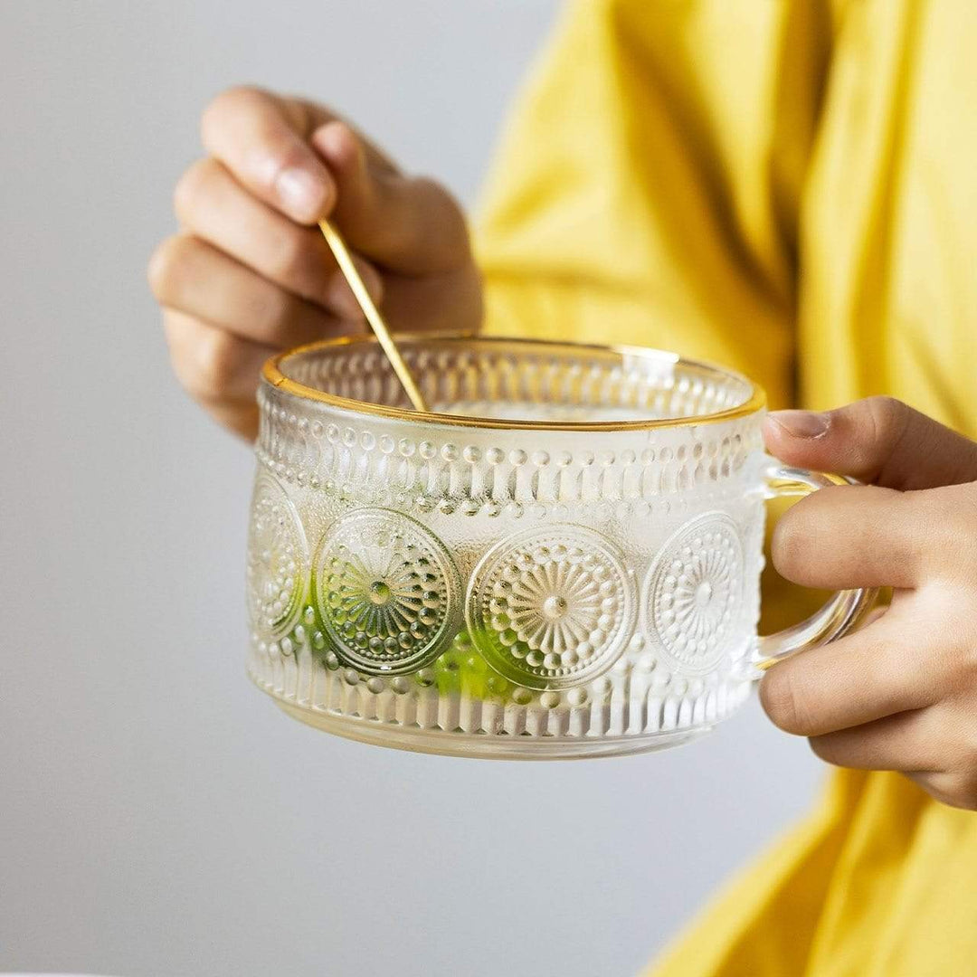 Sunflower - Golden Lines Embossed Teacup Stornfield
