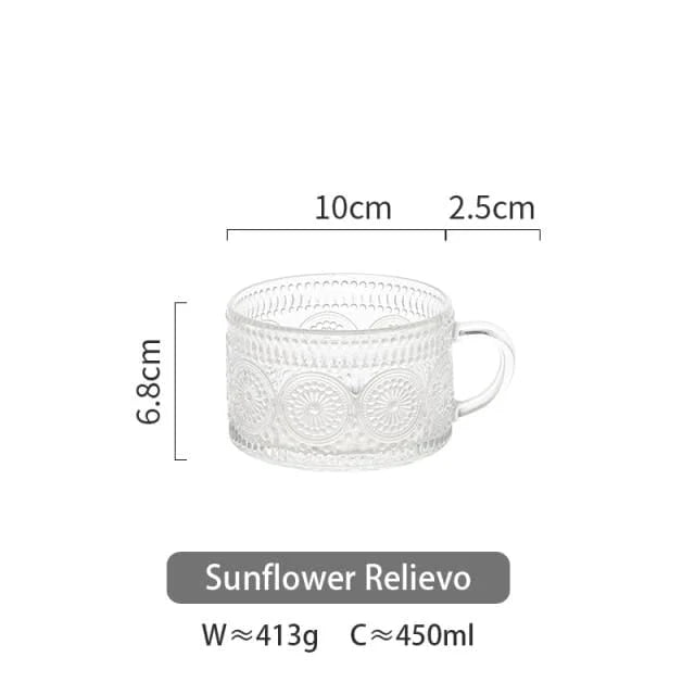 Sunflower - Golden Lines Embossed Teacup Stornfield