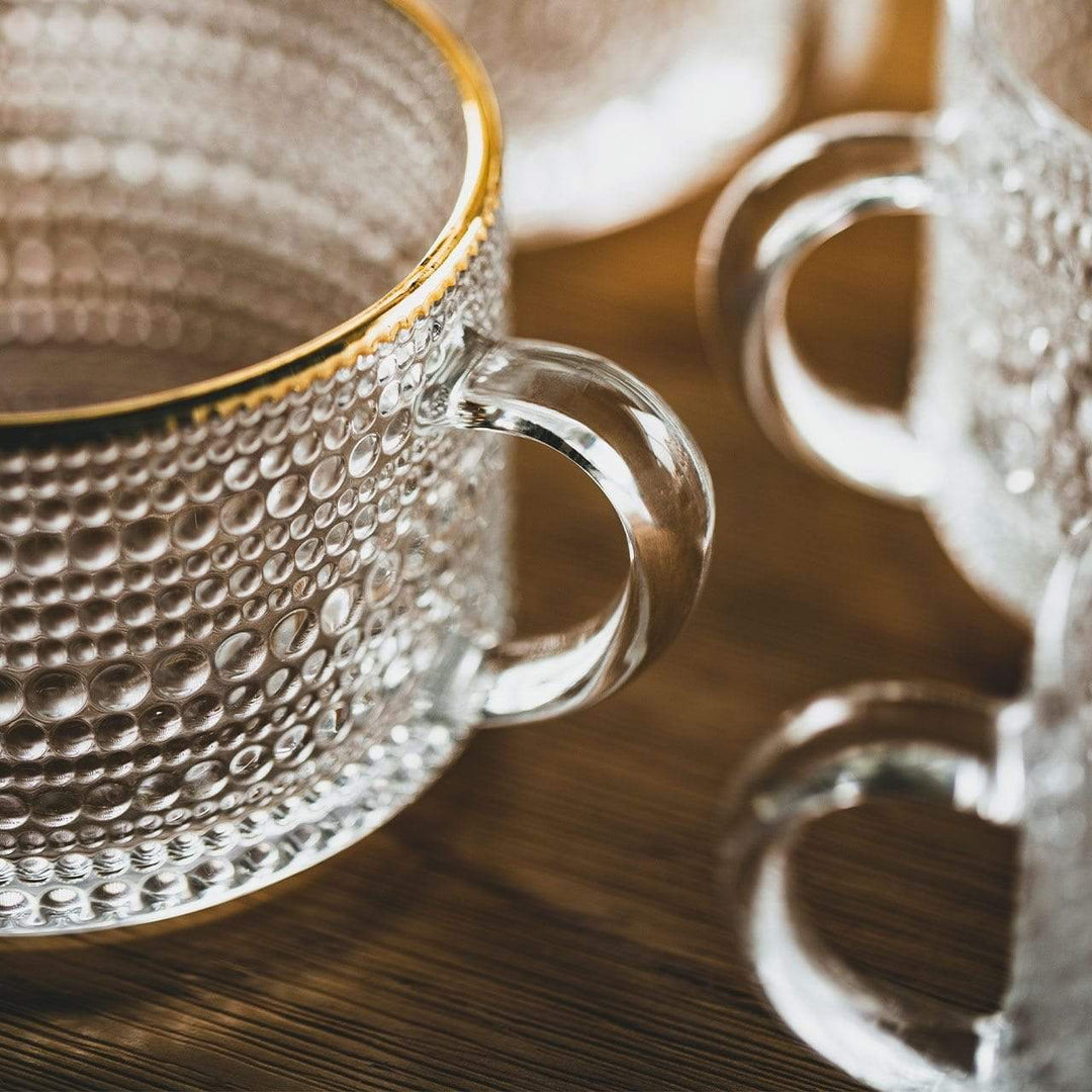 Sunflower - Golden Lines Embossed Teacup Stornfield