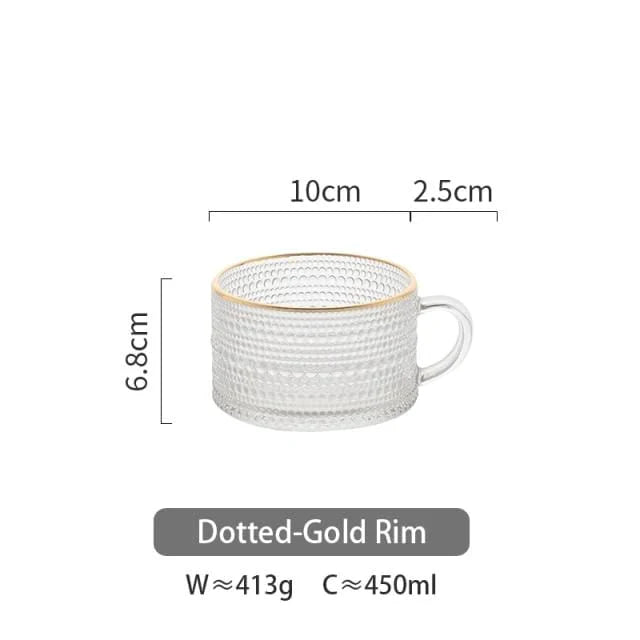 Sunflower - Golden Lines Embossed Teacup Stornfield