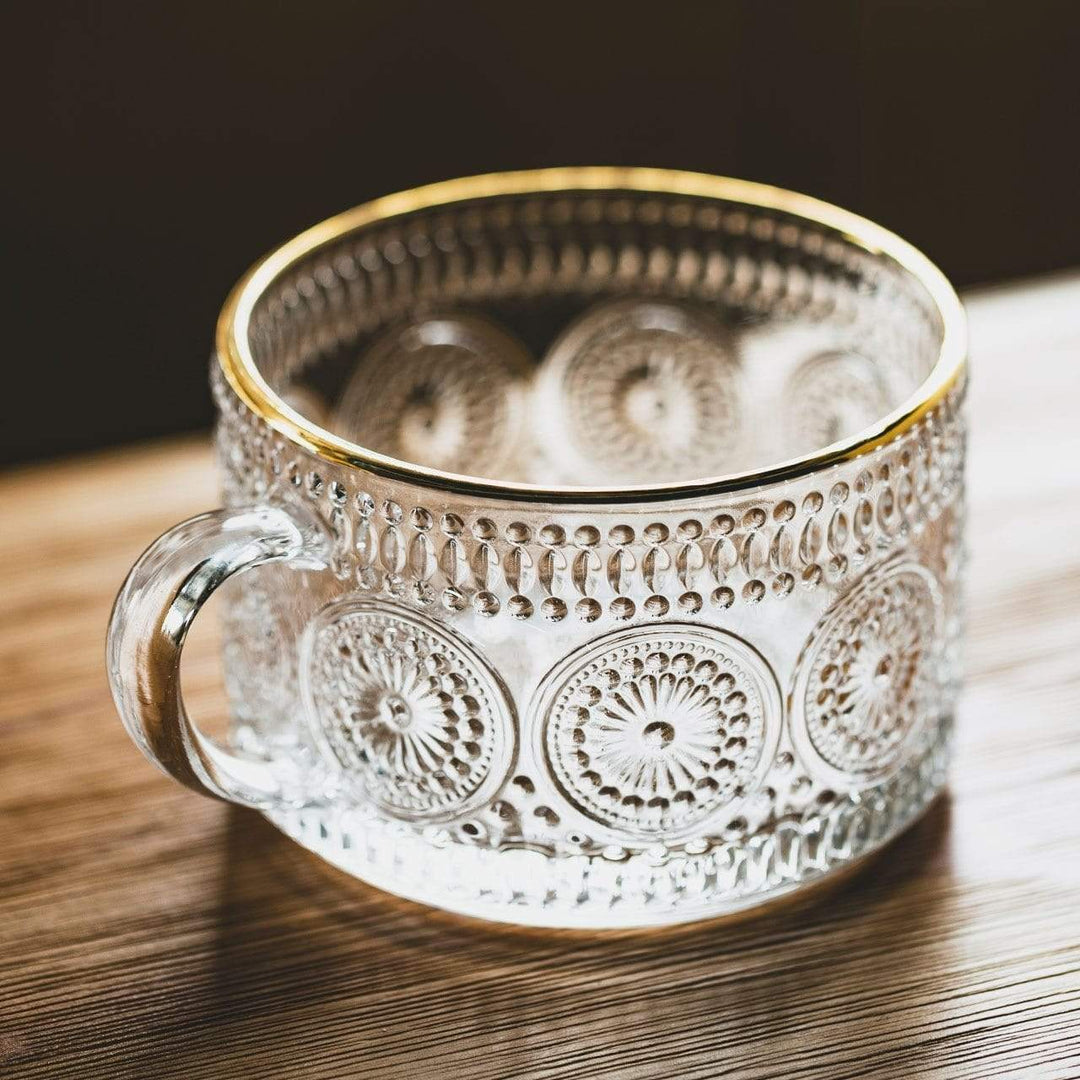 Sunflower - Golden Lines Embossed Teacup Stornfield