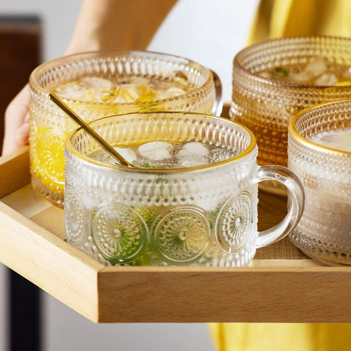 Sunflower - Golden Lines Embossed Teacup Stornfield