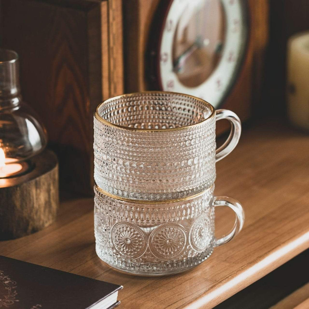 Sunflower - Golden Lines Embossed Teacup Stornfield