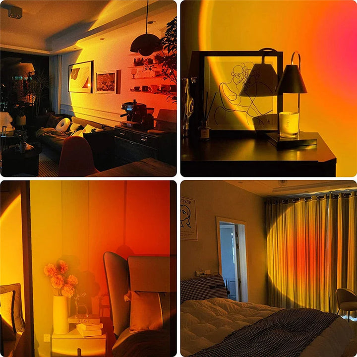 Sunset Lamp with 4 Colors - GlowSphere | Stornfield