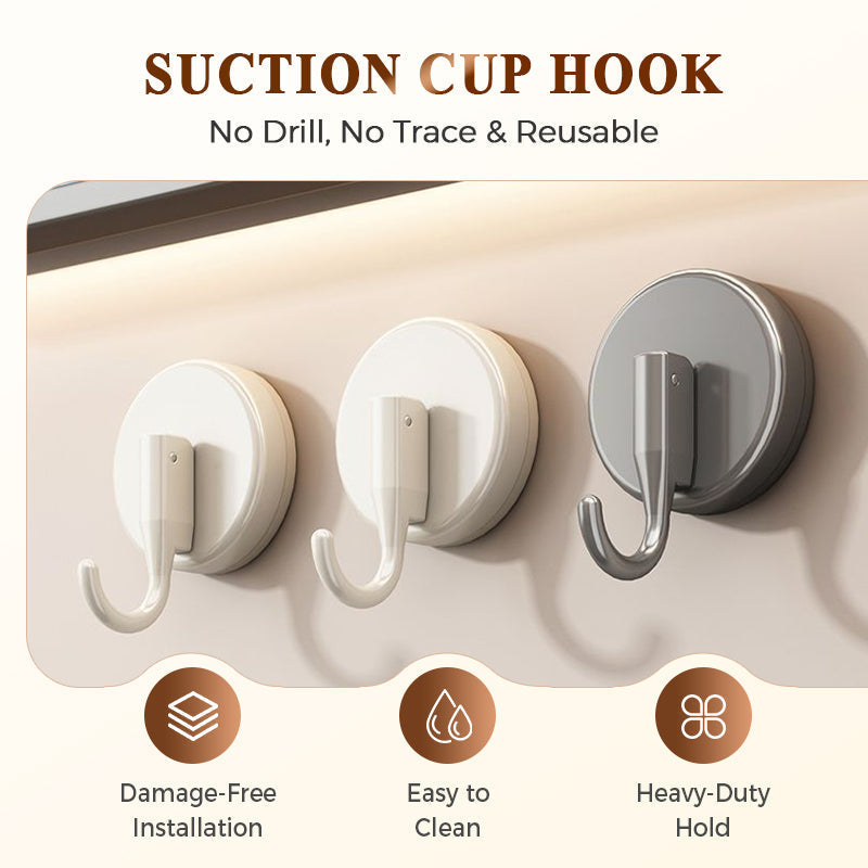 Suction cup hooks without drilling – set of 3 | Stornfield