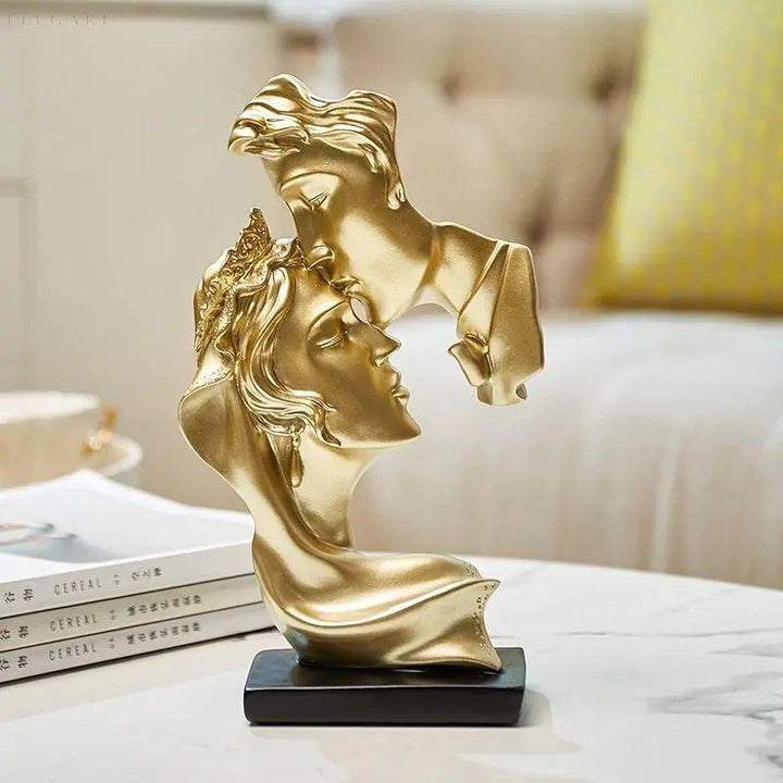 Sweet Kiss - Forehead-kissing Love Couple Statue | Stornfield