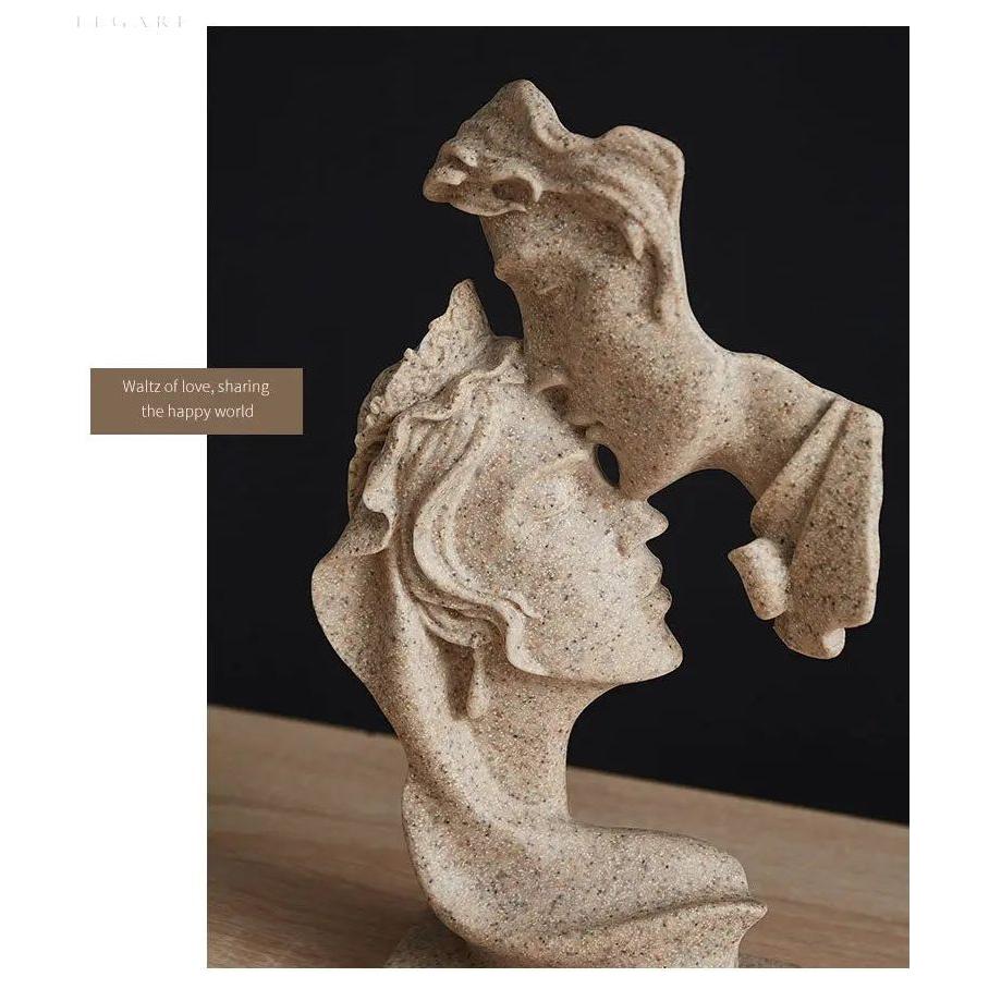 Sweet Kiss - Forehead-kissing Love Couple Statue | Stornfield