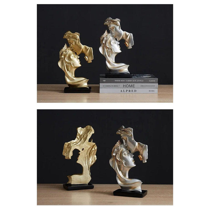 Sweet Kiss - Forehead-kissing Love Couple Statue | Stornfield